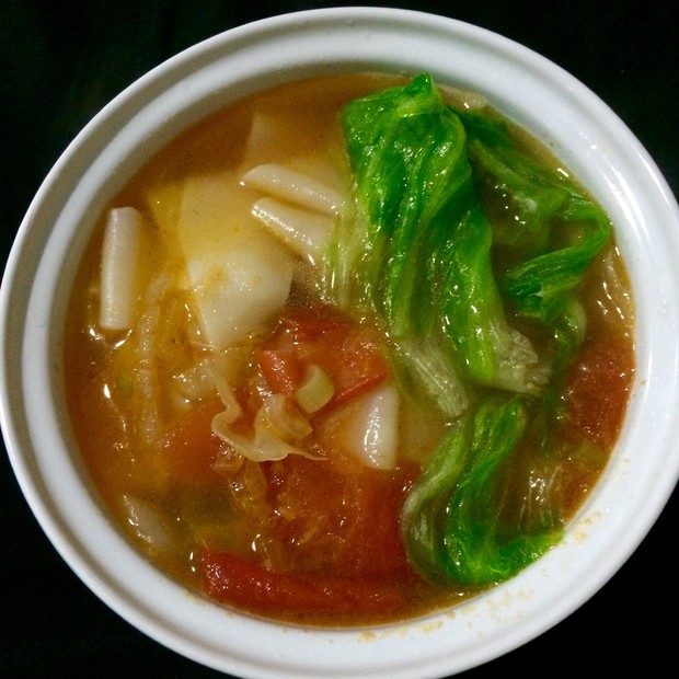酸汤面之——番茄酸菜面(泡菜)的做法