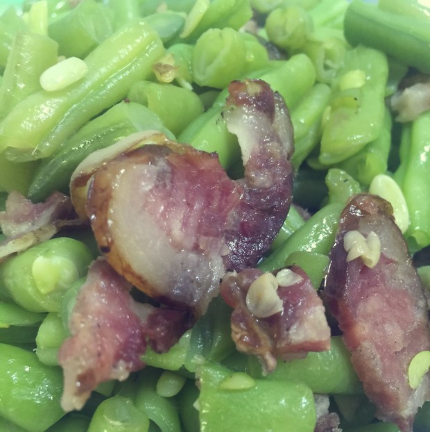 四季豆腊肠的做法
