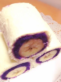 紫薯香蕉吐司卷的做法步骤4