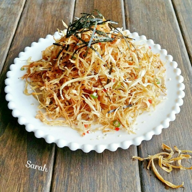 炸牛蒡絲的做法