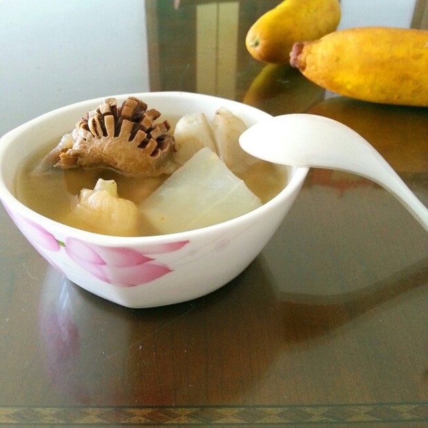 老黄瓜牛蒡陈肾汤的做法