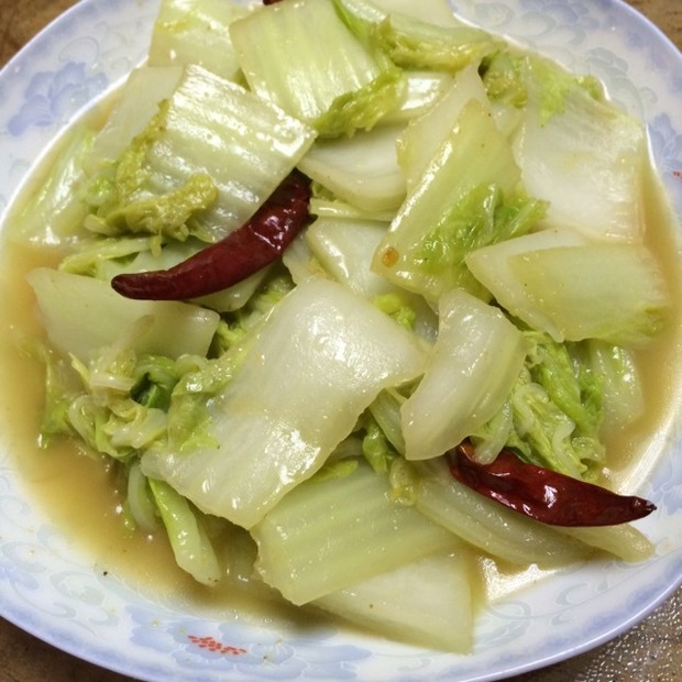 呛炒白菜的做法