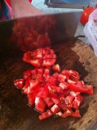 菜花炒番茄的做法步骤3