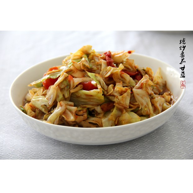 炝炒番茄甘蓝的做法