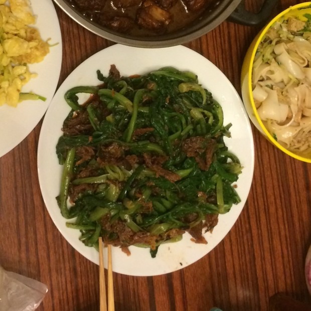 豆豉鲮鱼油麦菜免炒凉菜版的做法