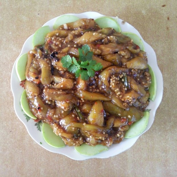 鱼香茄条(不用过油的清淡版)的做法