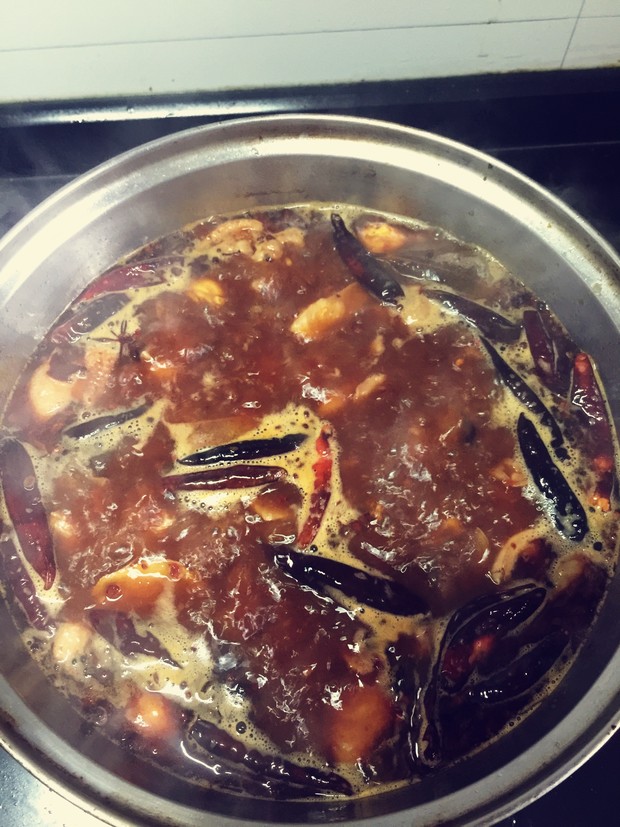 鸡汤底微麻微辣火锅的做法