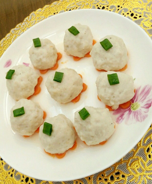 自制清蒸鱼丸(系列四)的做法