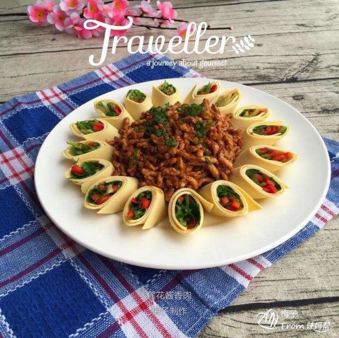 莲花肉丝的做法