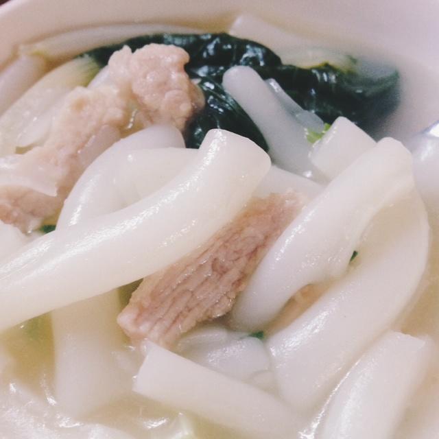 瘦肉青菜通心粉的做法