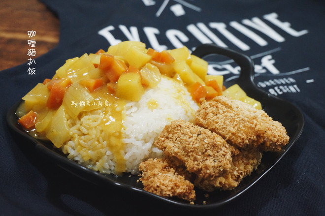 咖喱猪扒饭的做法