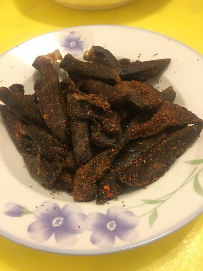 孜然猪心的做法