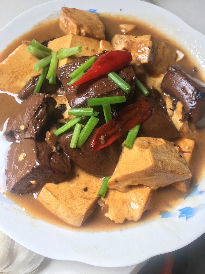 猪血豆腐的做法