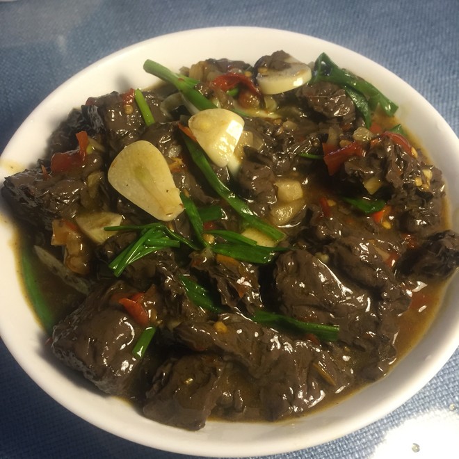 酸辣羊血(猪血、鸭血)川味的做法