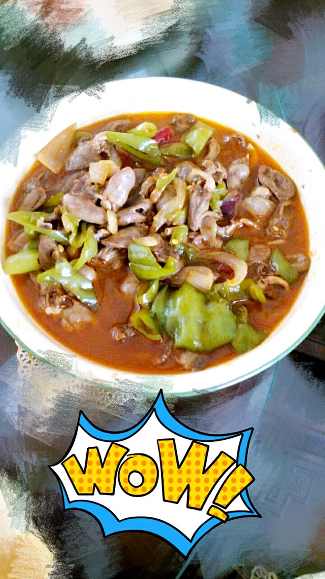 辣炒鸡心的做法