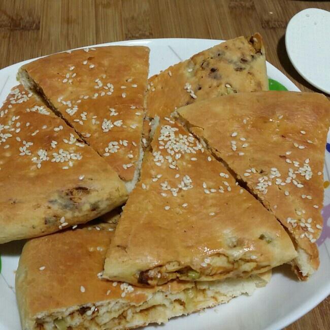 自创牛肉馅香葱烤饼(烤箱版)的做法