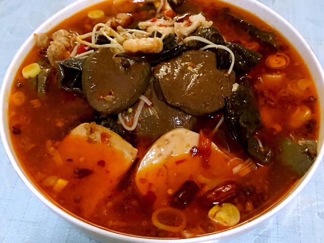 家常毛血旺的做法