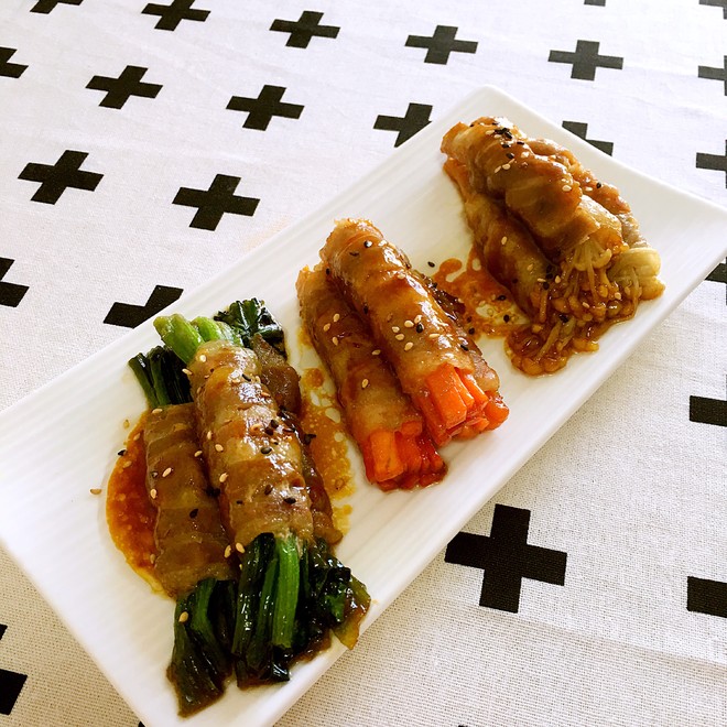 照烧肥羊鲜蔬卷-年夜饭的做法