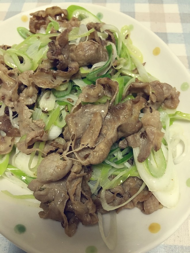 葱爆羊肉的做法