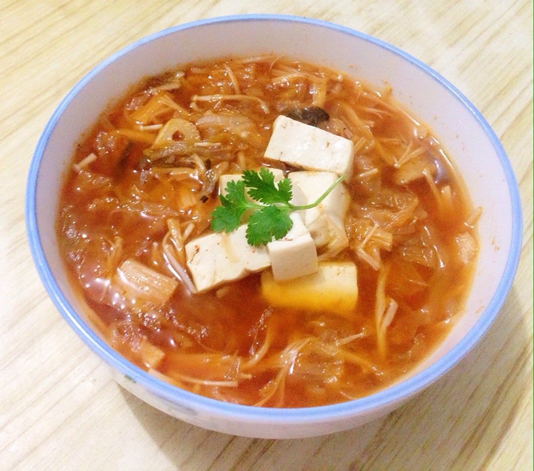 超简单版韩国辣豆腐汤，学不会来打我‼只有我知道的秘诀_哔哩哔哩_bilibili