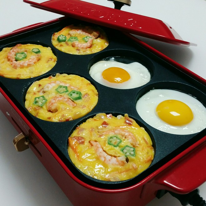 鸡蛋虾仁蔬菜饼的做法