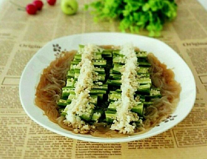 蒜蓉粉丝蒸秋葵的做法