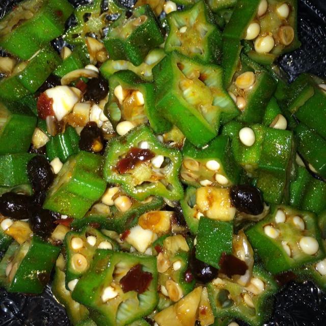 夏日快手菜凉拌秋葵的做法