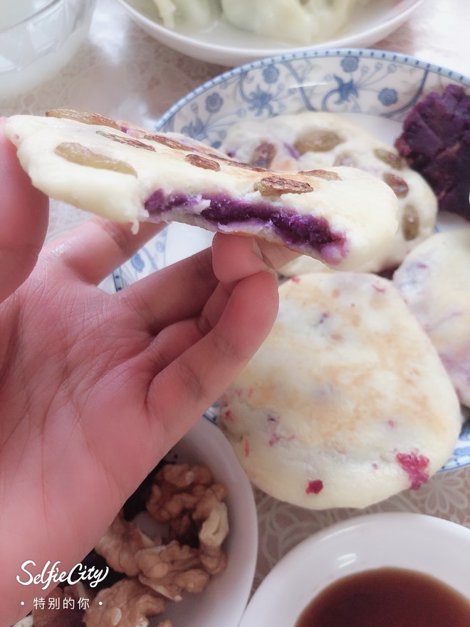 山药紫薯饼的做法
