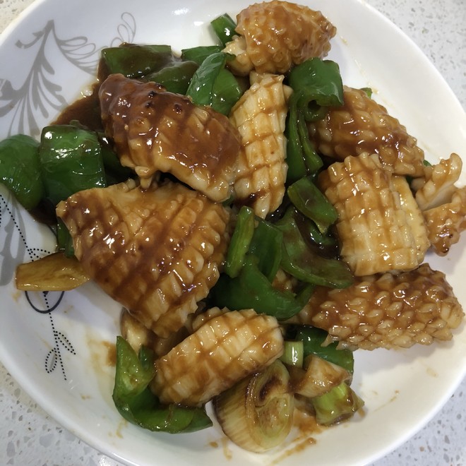酱爆鱿鱼卷的做法