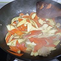 做正宗肉片胡萝卜茭白的图片步骤6