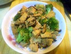 香菇冻豆腐炒西兰花