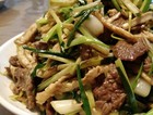 荞菜油豆腐炒牛肉