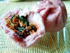 红苋冻豆腐紫薯包