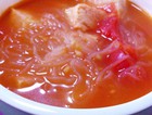 蕃茄冻豆腐粉丝汤
