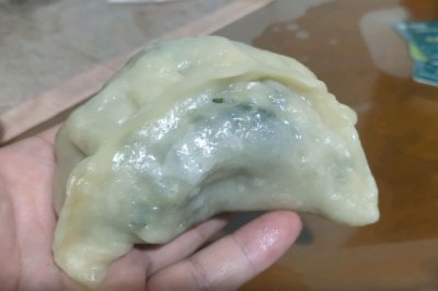 韭菜鸡蛋豆腐蒸饺